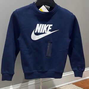 New Nike Youth Navy Crewneck Sweatshirt Small